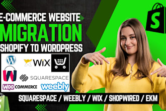 migrate shopify to wordpress website wix ecwid weebly ecommerce store migration