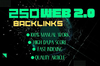 create high quality web 2 0 backlinks