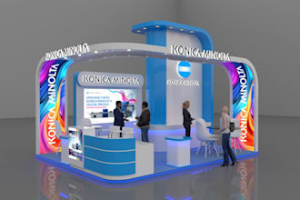 make 3d exhibition stall, stand, booth, kiosk