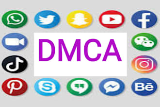 remove copyright content from facebook instagram youtube reddit tiktok by dmca