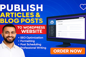 publish any articles and blog posts to wordpress website