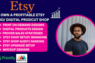 setup etsy shop with digital products, etsy digital products, etsy seo, etsy pod
