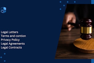 be your lawyer for legal agreements, contract, terms and conditions,  or nda