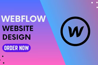 create responsive webflow website with a professional look