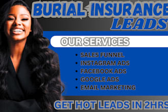 final expense leads insurance facebook ads burial insurance  google ads campaign