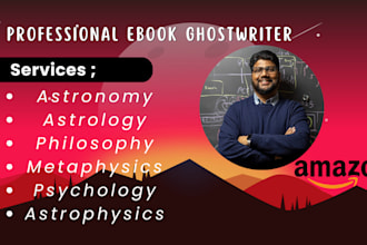 write and format an ebook on astrology, astronomy, metaphysics, and philosophy