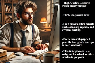 craft you an original research paper that is plagiarism free