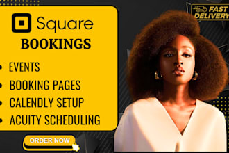 set up square, booking appointments, acuity scheduling, calendly, simplybookme