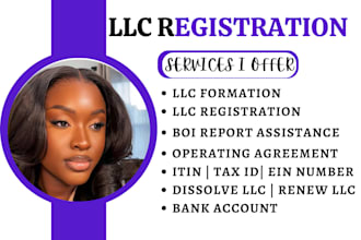 do tax id, boi report,  itin for US llc registration, ein number, dissolve llc