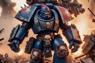 create your warhammer 40k character illustration