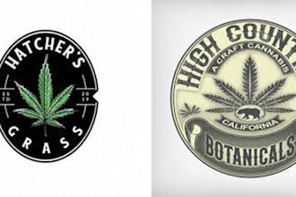 do create a minimalist cannabis weed logo