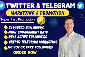 do organic crypto telegram marketing twitter x marketing for real growth