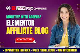 build a google adsense approved elementor pro wordpress affiliate blog