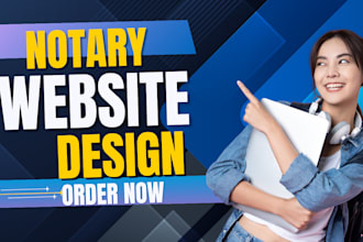 build notary website, notary landing page, notary wordpress website, notary logo