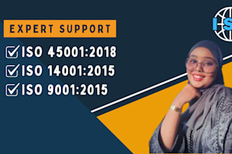 prepare iso 9001, 14001, 45001, ims, qms, and qhse documents