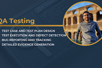 do web and mobile testing android, data validation, bug reporting and evidence