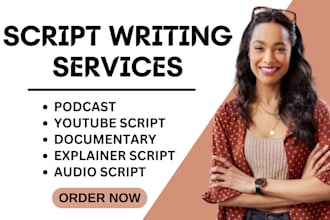 be documentary script writer script writing youtube podcast explainer