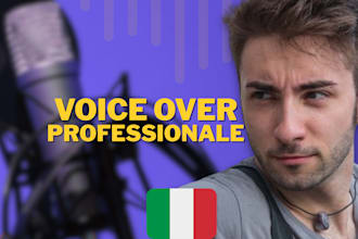 record a professional italian voice over for your project