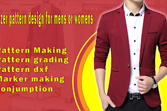 design a stylish blazer pattern tailored specifically for your garment needs