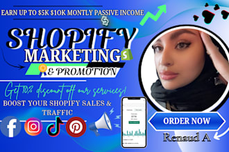 boost shopify dropshipping marketing, website promotion, shopify store sales