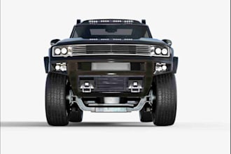 model 3d car design, suv car model,body kit, rc model, realistic interior render