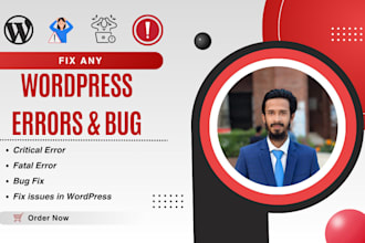 fix wordpress issues, errors, or bugs quickly