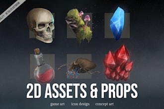 paint custom 2d props and assets for your game