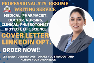 craft medical, doctor, life science, clinical, biotech, pharmacy, nursing resume