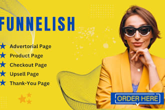 funnelish landing page funnelish sales page funnelish product page funnelish