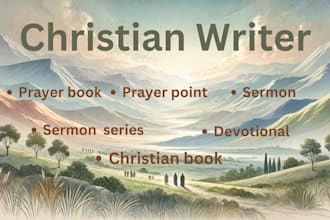 create a prayer book, sermon presentation, christian book, prayer point