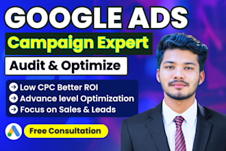 depth audit and optimize google ads campaign search ads SEM specialist