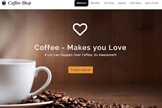design coffee shopify website cafe website espresso coffee beans online shop