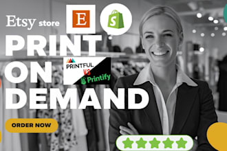 shopify print on demand store shopify print on demand etsy printful printify SEO