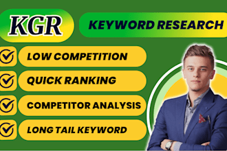 do competitor analysis and an expert kgr keyword researcher