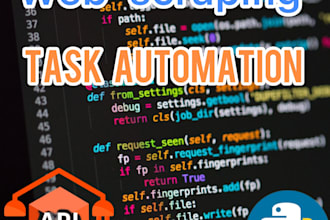 develop python scripts, web scraping bots, and task automation solutions