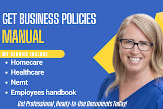 write home care, healthcare policy manuals business and employee handbooks
