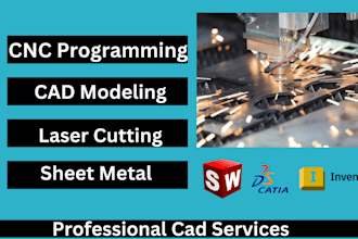 create dxf, cad, svg file for cnc laser cutting