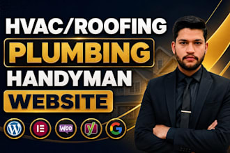 design handyman, junk, cleaning, painting, pressure washing service website