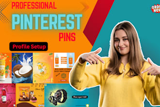design professional pinterest pins and profile setup