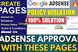fix google adsense policy violation issues expert page writer