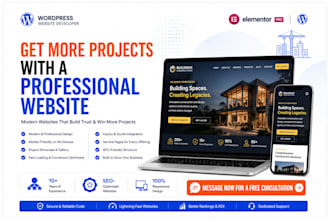 create construction, interior design, architecture website