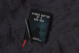 design horror, fiction, fantasy book cover page
