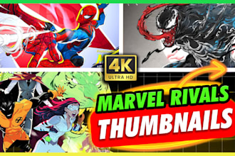 do marvel rivals 3d thumbnail youtube in 6 hours
