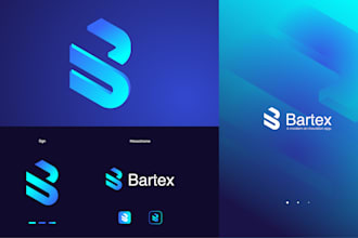 design modern logo for tech website app saas software