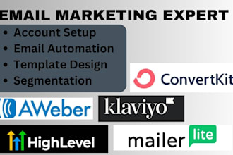 setup mailchimp keap aweber gohighlevel mailerlite klaviyo convertkit systemio