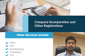 do company registration, startup india registration, book keeping in india