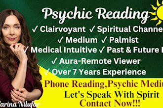provide a excellent psychic reading, answering written questions on issues