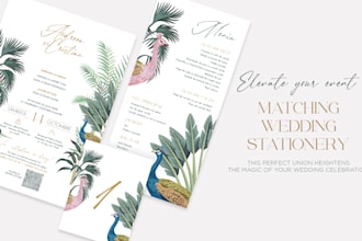 design your dream wedding invitation, logo, wedding stationery