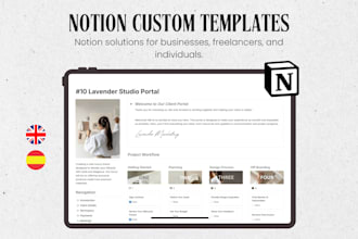create a custom notion template to optimize your business and life