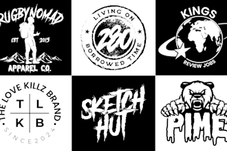 do urban streetwear clothing brand logo and monogram design